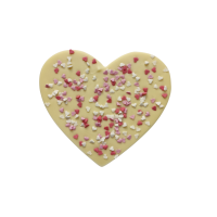 Chocolade hart Wit - Hartjes 