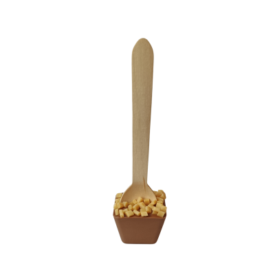 Chocolade lepel Melk - Caramel blokjes 