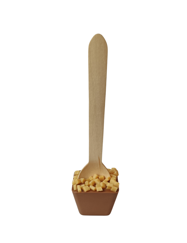Chocolade lepel Melk - Caramel blokjes Chocolade lepel Melk - Caramel blokjes