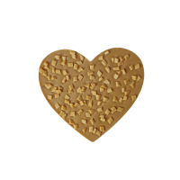 Chocolade hart Gold - Caramel 