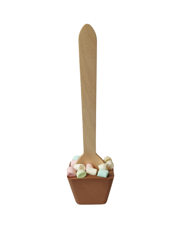 Chocolade lepel Melk - Marshmallow Chocolade lepel Melk - Marshmallow