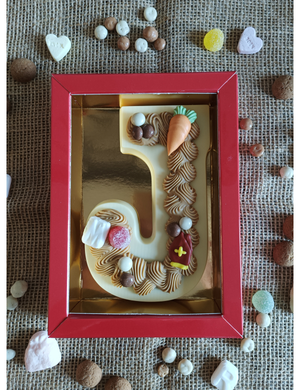 Chocolade letter J