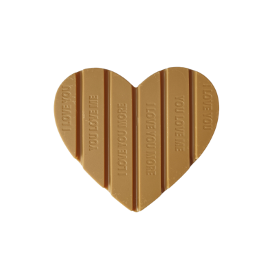 Chocolade hart Gold - Caramel 